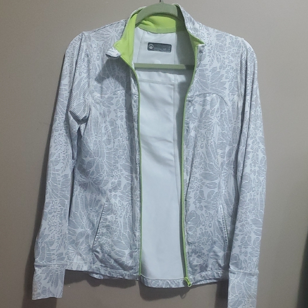 Mondetta Women's Gray and Lime Utility Jacket Size Small